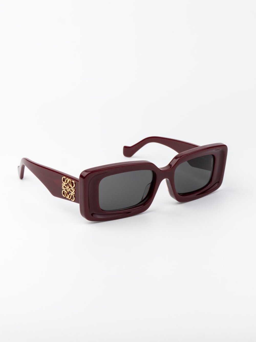 Loewe Men Sunglasses Red Grey Rectangular LW40102F 66A NEW AUTHENTIC
